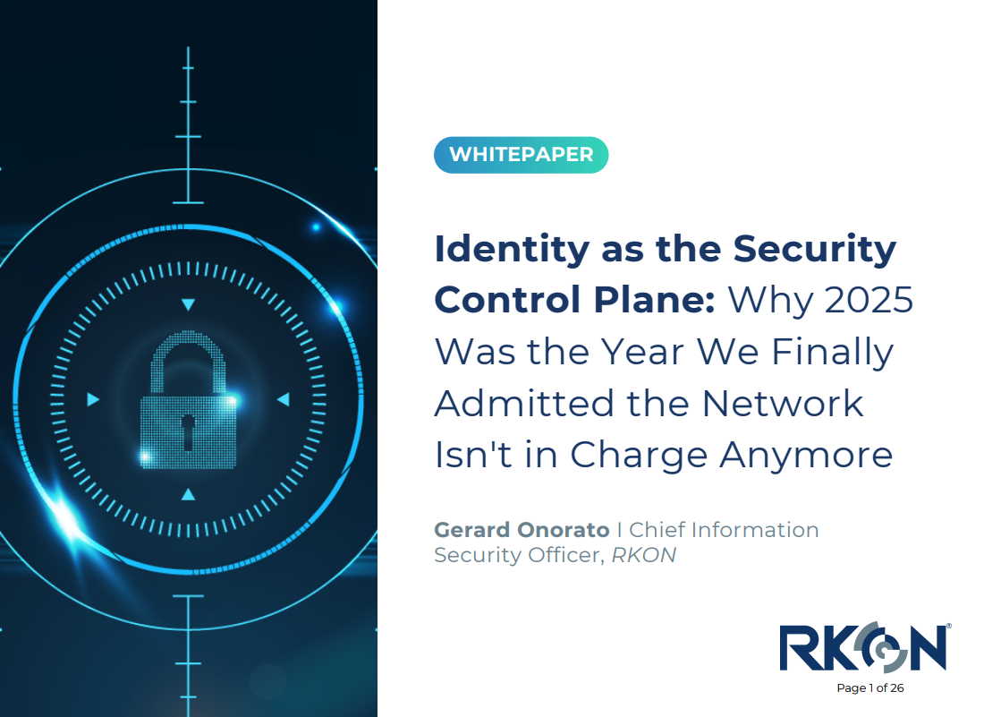 Identity as the Security Control Plane
