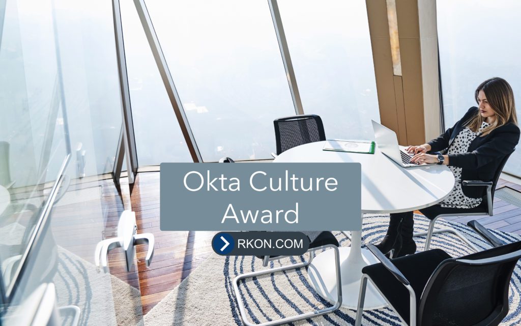 Okta Culture Award Featured at RKON