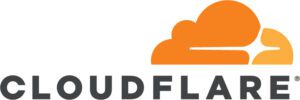 Cloudflare logo.