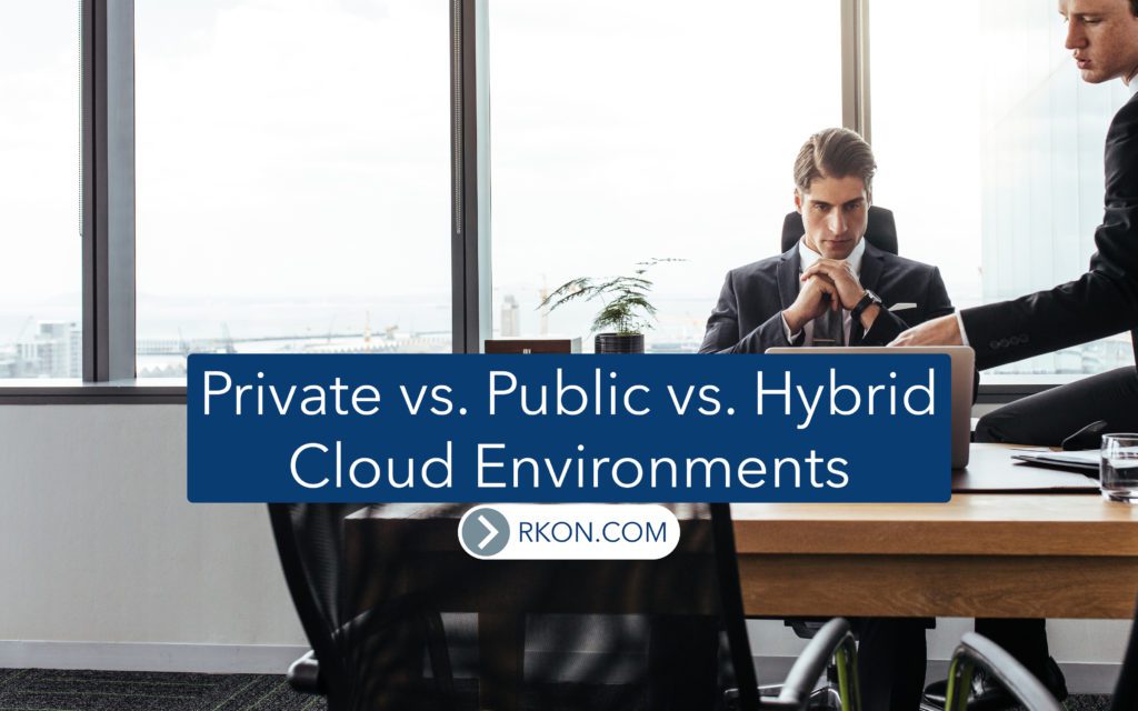 Private vs Public vs Hybrid Cloud Environments Featured