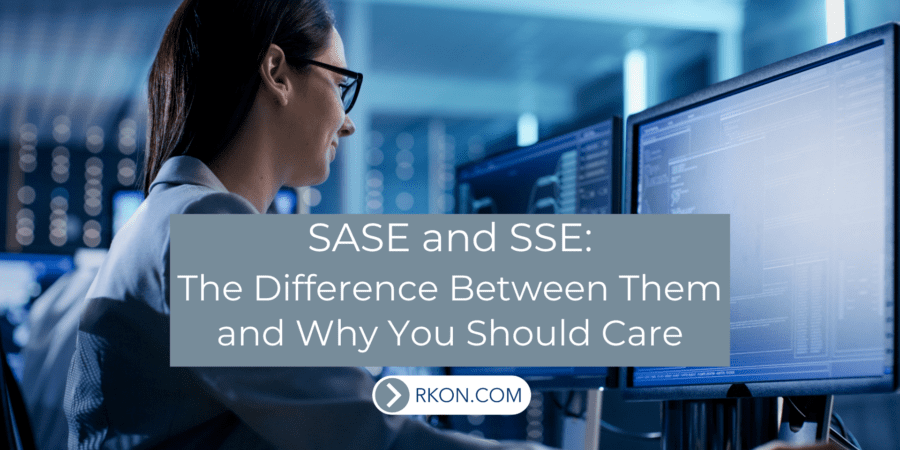 Woman working on a computer, using SSE. SASE and SSE: The Difference Between Them and Why You Should Care